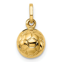 14k 3-D Soccer Ball Charm-XCH224