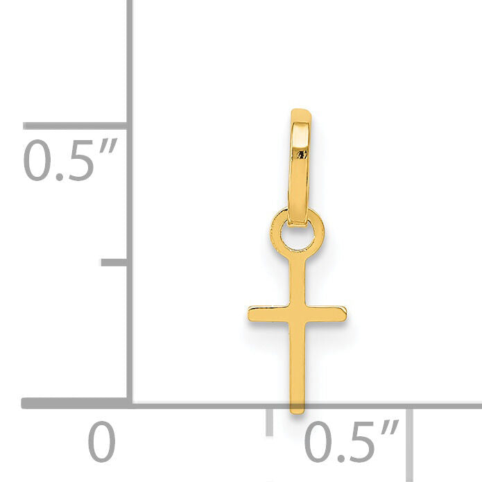 14k Tiny Cross Charm-XCH233