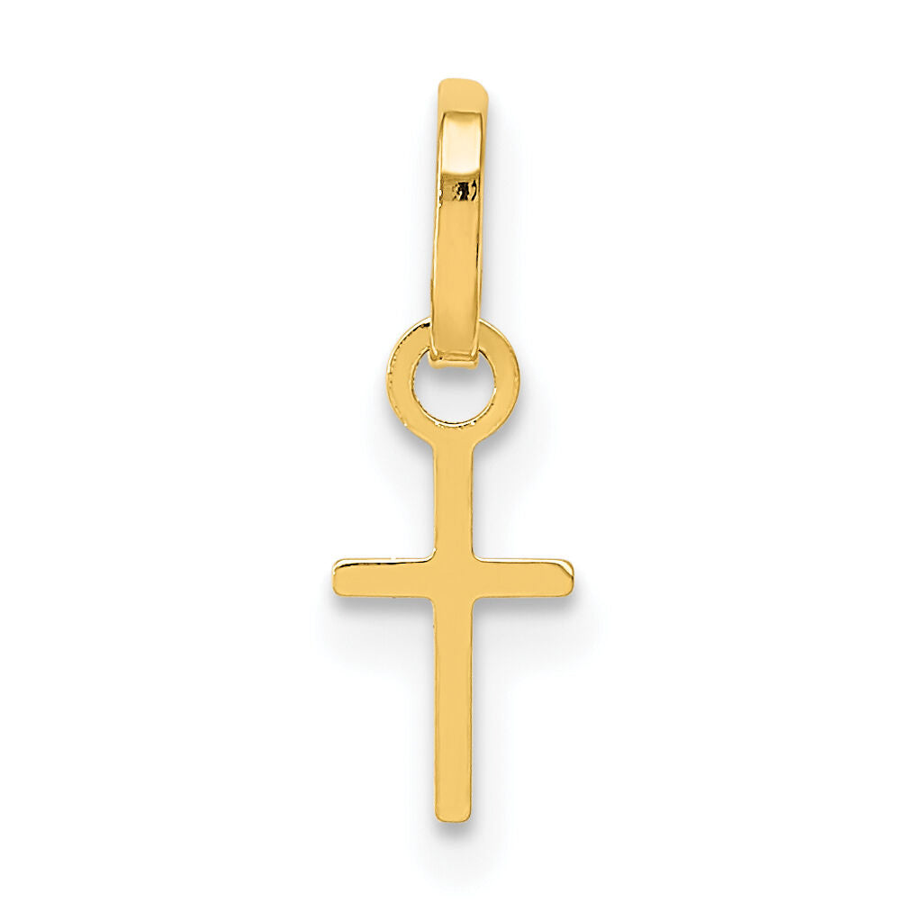 14k Tiny Cross Charm-XCH233