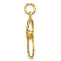 14k Polished Cross Charm-XCH326
