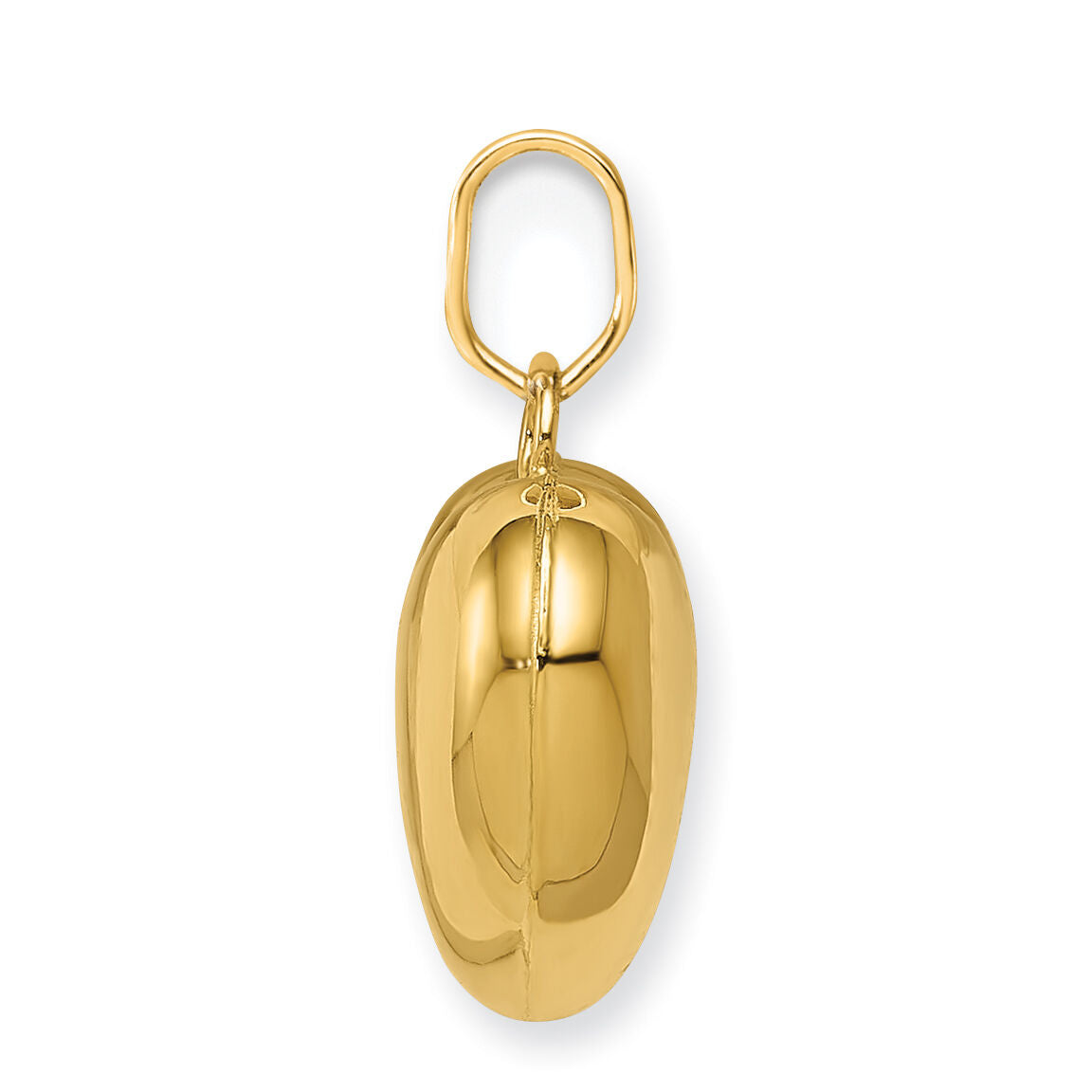 14K Polished 3-D Puffed Heart Pendant-XCH355