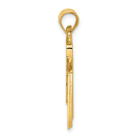 14k Enameled Flag Pendant-XCH370