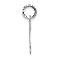 14k White Gold Heart-Shaped Key and Lock Charm-XCH530