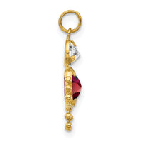 14k January Boy Birthstone Charm-XCK157