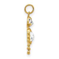 14k April Boy Birthstone Charm-XCK163