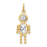14k April Boy Birthstone Charm-XCK163