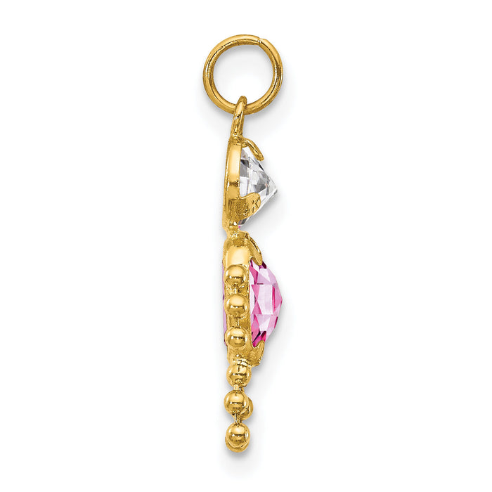 14k June Boy Birthstone Charm-XCK167
