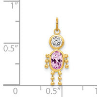14k June Boy Birthstone Charm-XCK167