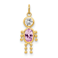 14k June Boy Birthstone Charm-XCK167