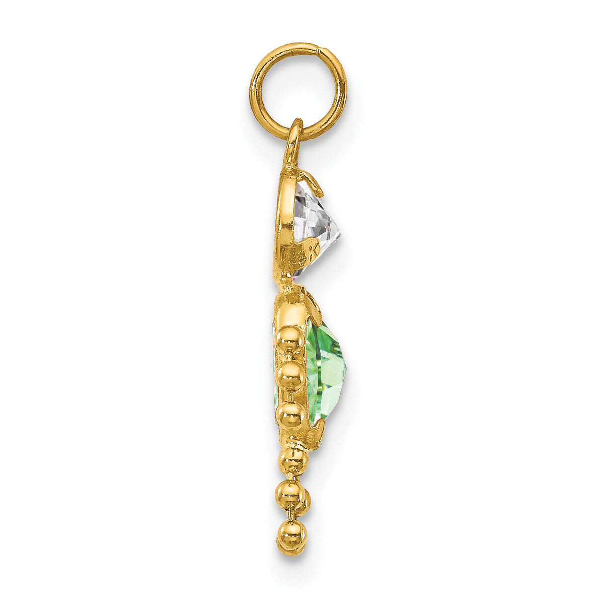 14k August Boy Birthstone Charm-XCK171