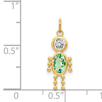 14k August Boy Birthstone Charm-XCK171