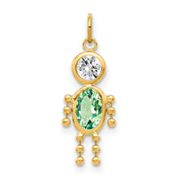 14k August Boy Birthstone Charm-XCK171