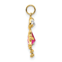 14k October Girl Birthstone Charm-XCK174