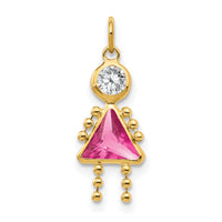 14k October Girl Birthstone Charm-XCK174