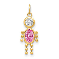 14k October Boy Birthstone Charm-XCK175