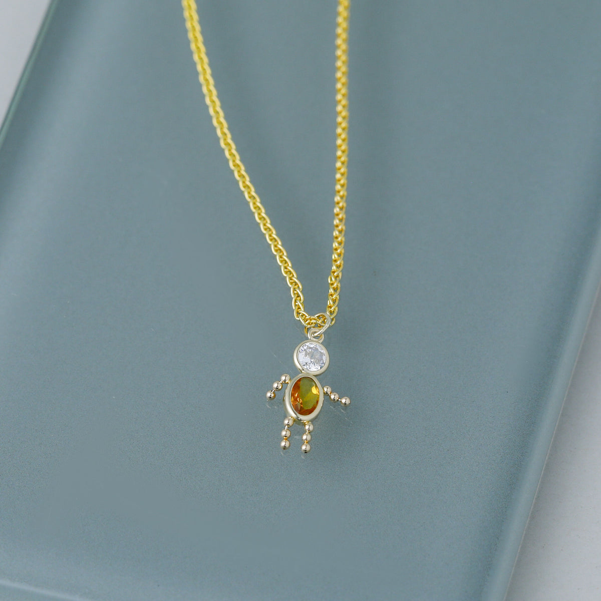 14k November Boy Birthstone Charm-XCK177