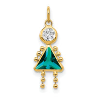 14k December Girl Birthstone Charm-XCK178