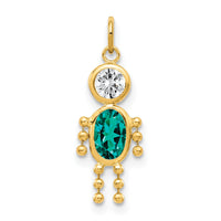 14k December Boy Birthstone Charm-XCK179