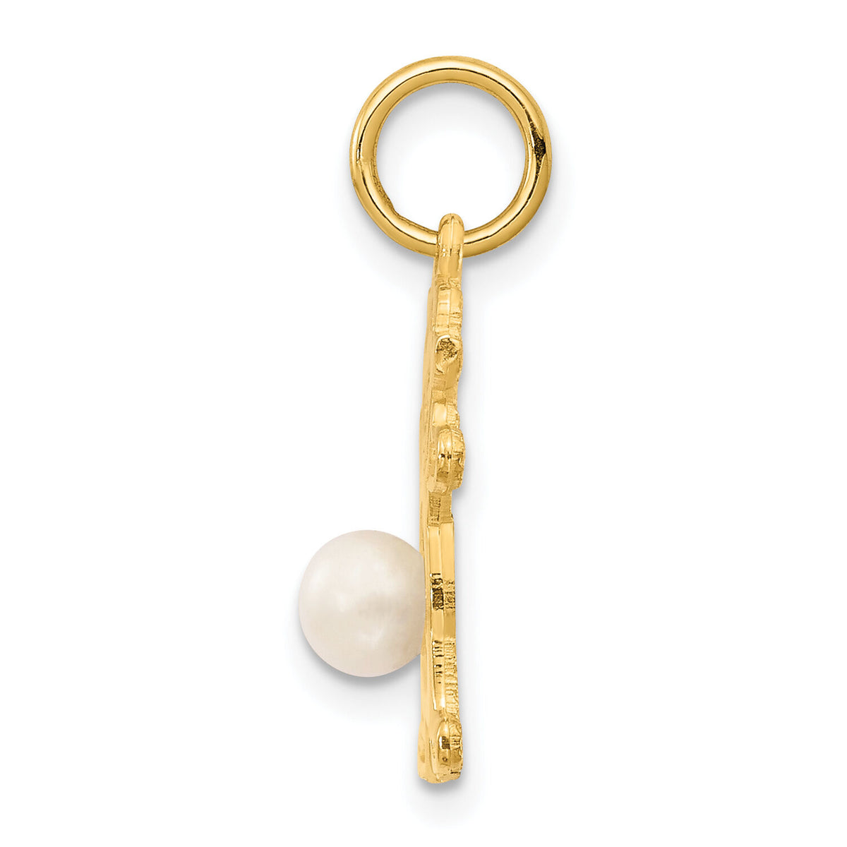 14K Girl 4mm FW Cultured Pearl-June-XCK20