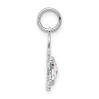 14K White Gold Boy 6x4 Oval Genuine White Topaz-April-XCK41