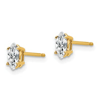 14k 6x3mm Marquise Cubic Zirconia earring-XE102CZ
