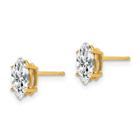 14k 8x4mm Marquise Cubic Zirconia earring-XE104CZ
