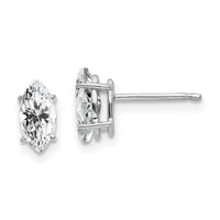 14k White Gold 8x4mm Marquise Cubic Zirconia earring-XE104WCZ