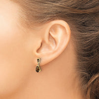 14k Gold Smoky Quartz Post Earrings-XE1701SQ