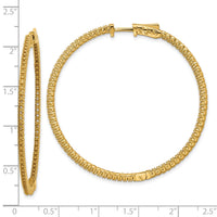 14k Round Hoop w/Safety Clasp Earring Mountings-XE1986