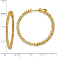 14k Round Hoop w/Safety Clasp Earring Mountings-XE2001
