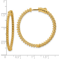 14k Round Hoop w/Safety Clasp Earring Mountings-XE2004