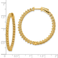 14k Round Hoop w/Safety Clasp Earring Mountings-XE2010