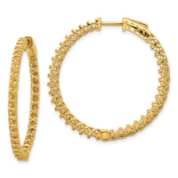 14k Round Hoop w/Safety Clasp Earring Mountings-XE2010