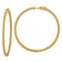 14k Round Hoop w/Safety Clasp Earring Mountings-XE2031