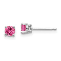 14k White Gold Pink Spinel Earrings-XE71WSK-A