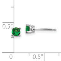 14k White Gold Tsavorite Earrings-XE71WTS-B