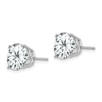 14k White Gold 10mm Cubic Zirconia Earrings-XE77WCZ