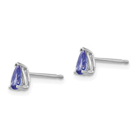 14k White Gold Tanzanite Earrings-XE78WT-B