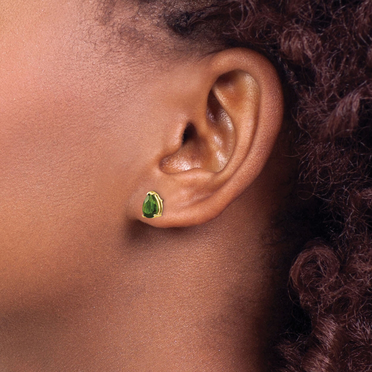 14k Green Tourmaline Earrings-XE80GT-B