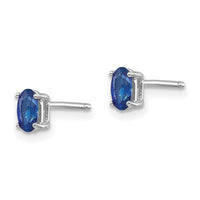 14k White Gold Sapphire Earrings-XE85WS-B