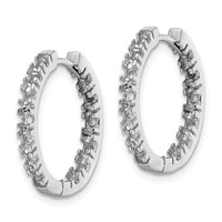 14k White Gold Diamond Hinged Hoop Mountings-XE866W