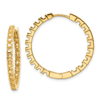 14k Diamond Hinged Hoops Mountings-XE867