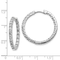 14k White Diamond Hinged Hoops Mountings-XE867W