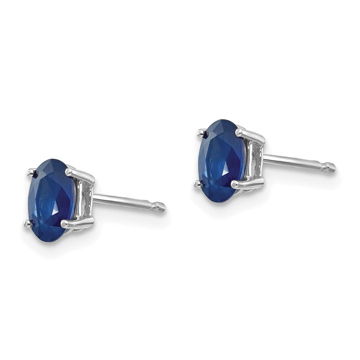 14k White Gold Sapphire Earrings-XE86WS-B