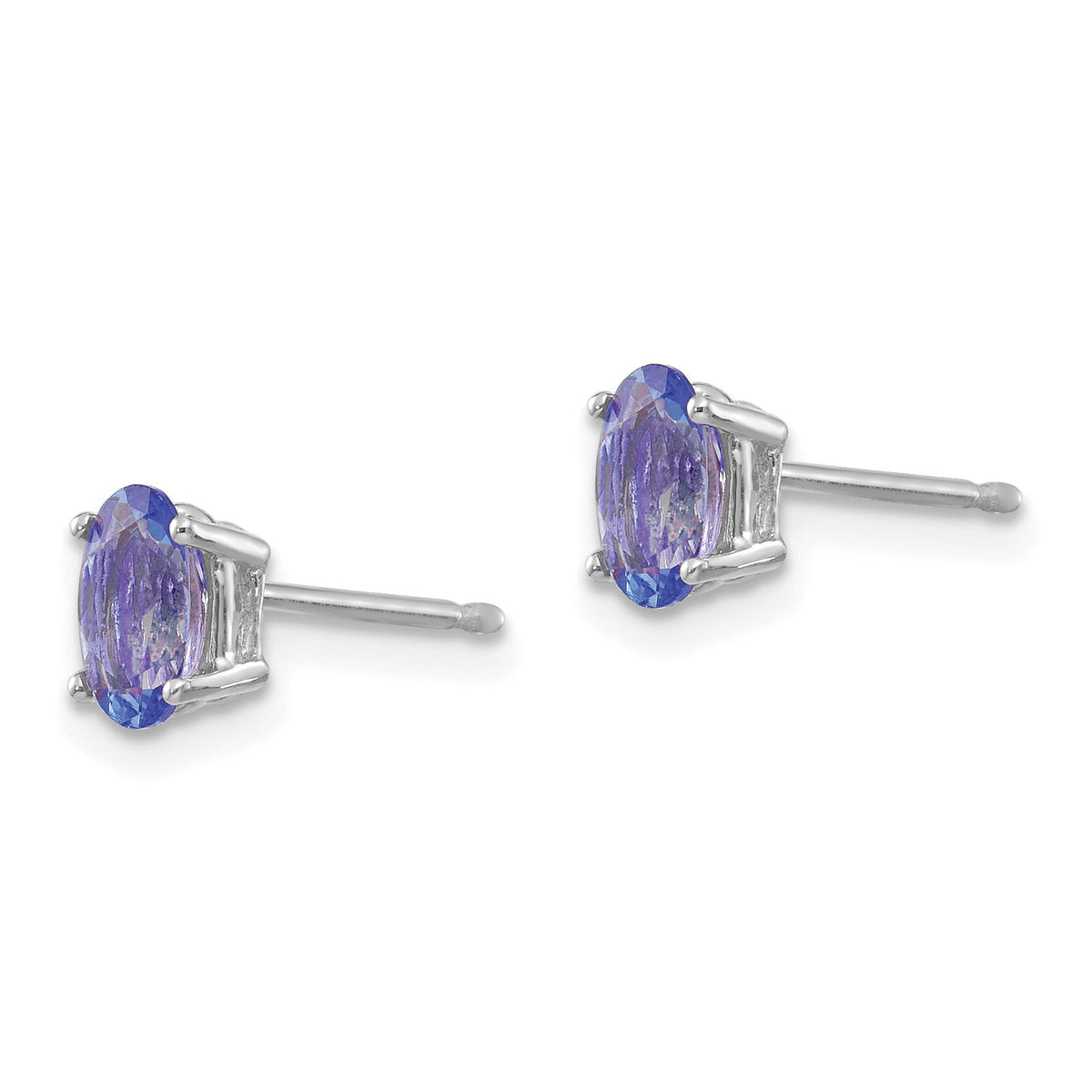 14k White Gold Tanzanite Earrings-XE86WT-B