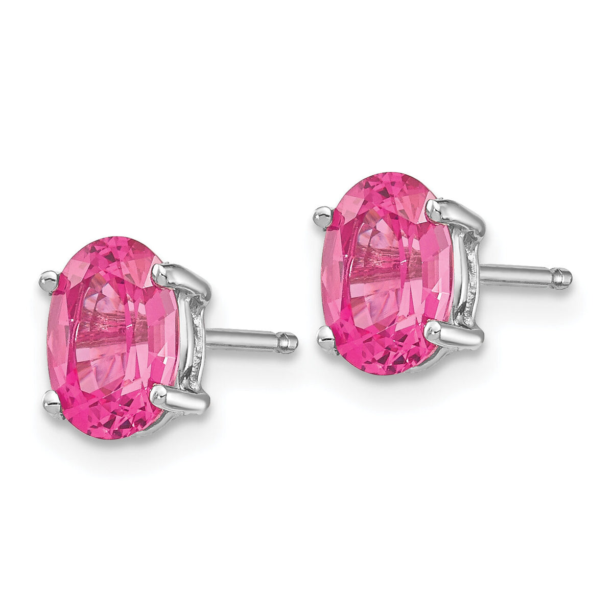 14k White Gold Pink Spinel Earrings-XE87WSK-A