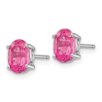14k White Gold Pink Spinel Earrings-XE87WSK-A