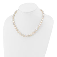 14k 9.5-12mm White Saltwater Cultured South Sea Graduated Pearl Necklace-XF468-18