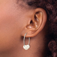 14k WG 6-7mm Semi-Rnd Freshwater Cultured 3 Pearl Hoop Earrings-XFW793E