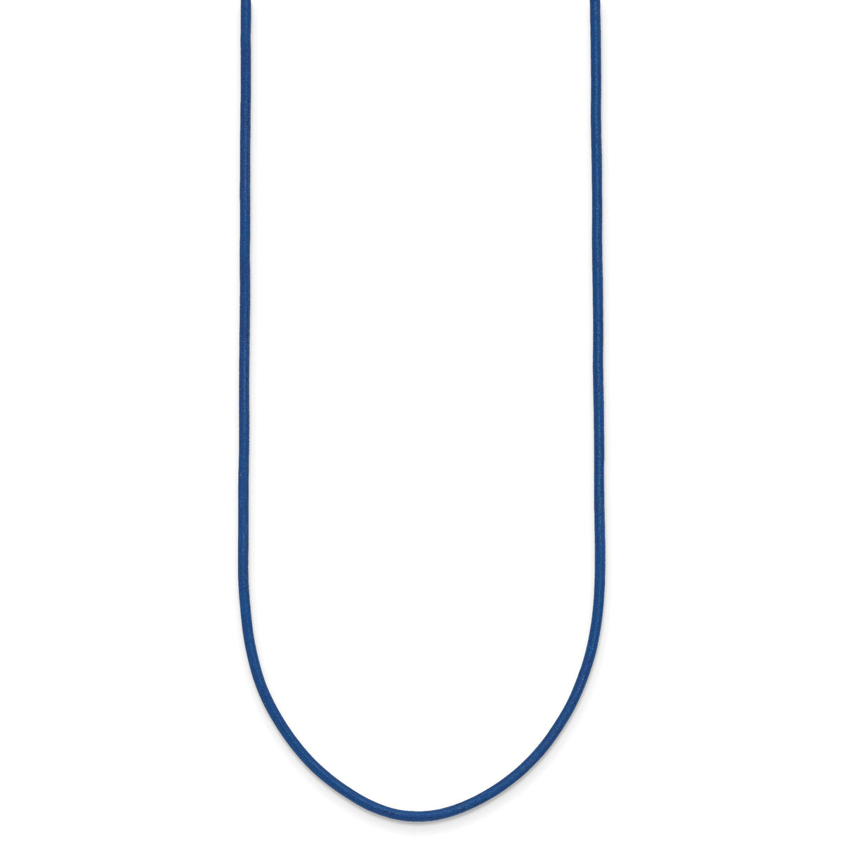 14k 1.5mm 18in Royal Blue Leather Cord Necklace-XG255-18